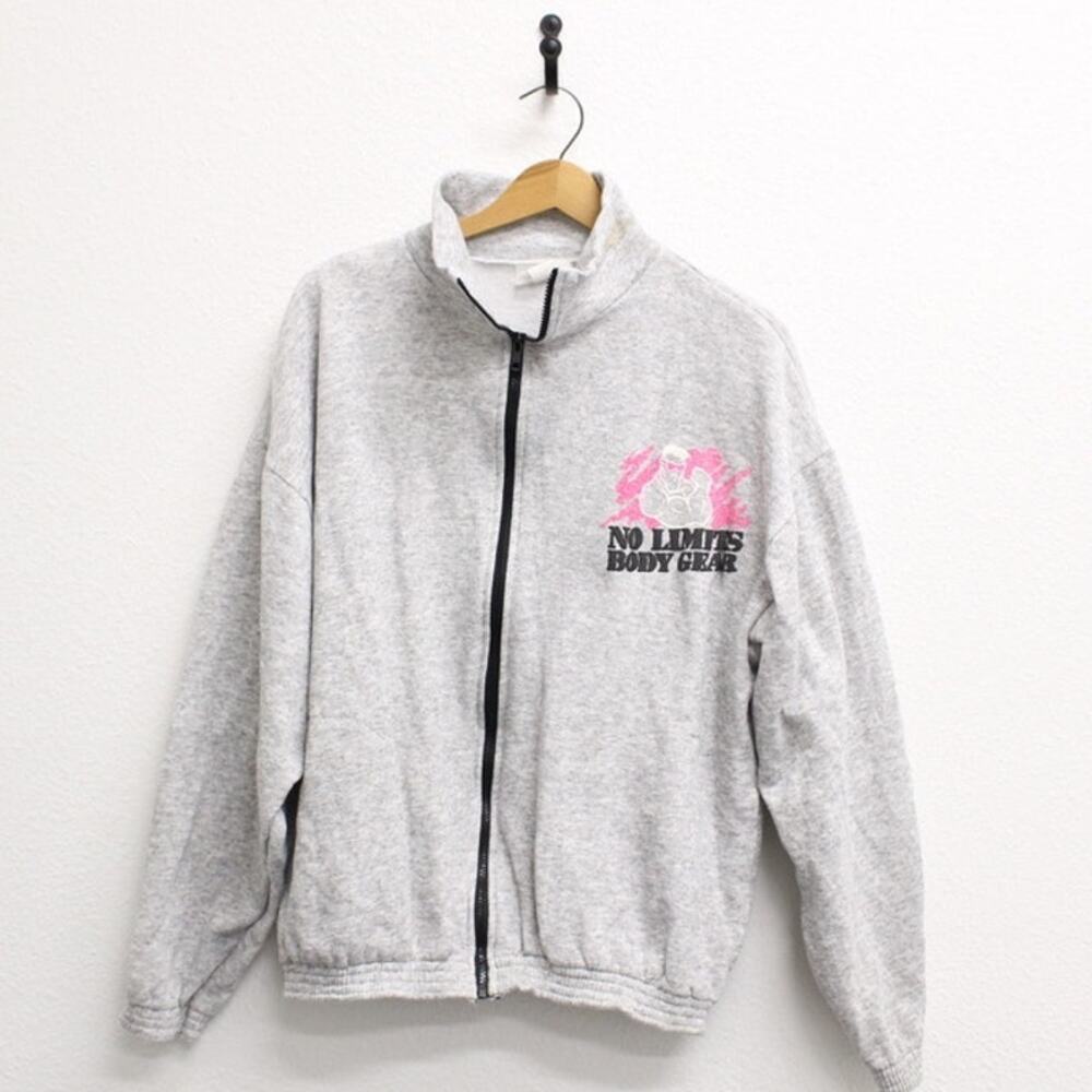 Vintage No Limits Body Gear Zip Up Sweatshirt Large